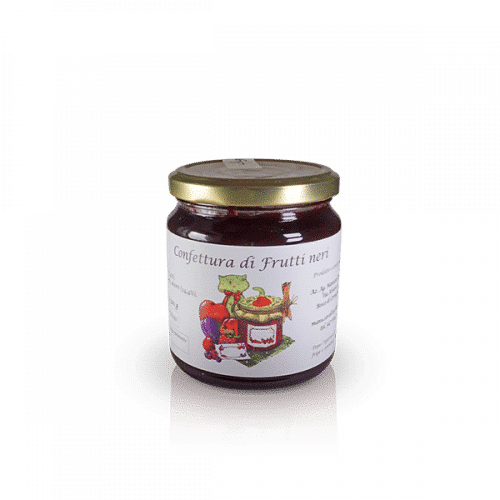 Confettura di Frutti neri dell'Az. Agr. Mansanti Emanuela, in vendita sullo shop Parma e Gusto by Prosciuttificio San Nicola