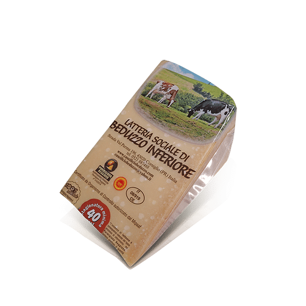 Parmigiano Reggiano 40 Mesi della Latt. Soc. di Beduzzo Inferiore, in vendita sullo shop Parma e Gusto by Prosciuttificio San Nicola