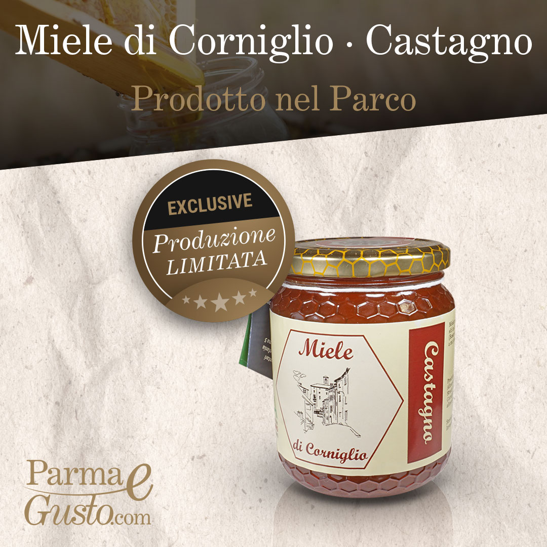 Miele di Castagno proveniente da Corniglio. In vendita nello shop online di PARMAeGUSTO by San Nicola.