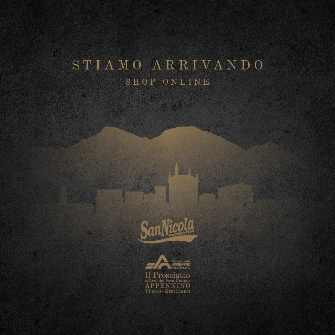 Stiamo arrivando! A breve potrai acquistare online i prodotti del nostro territorio di origine su PARMAeGUSTO by San Nicola.